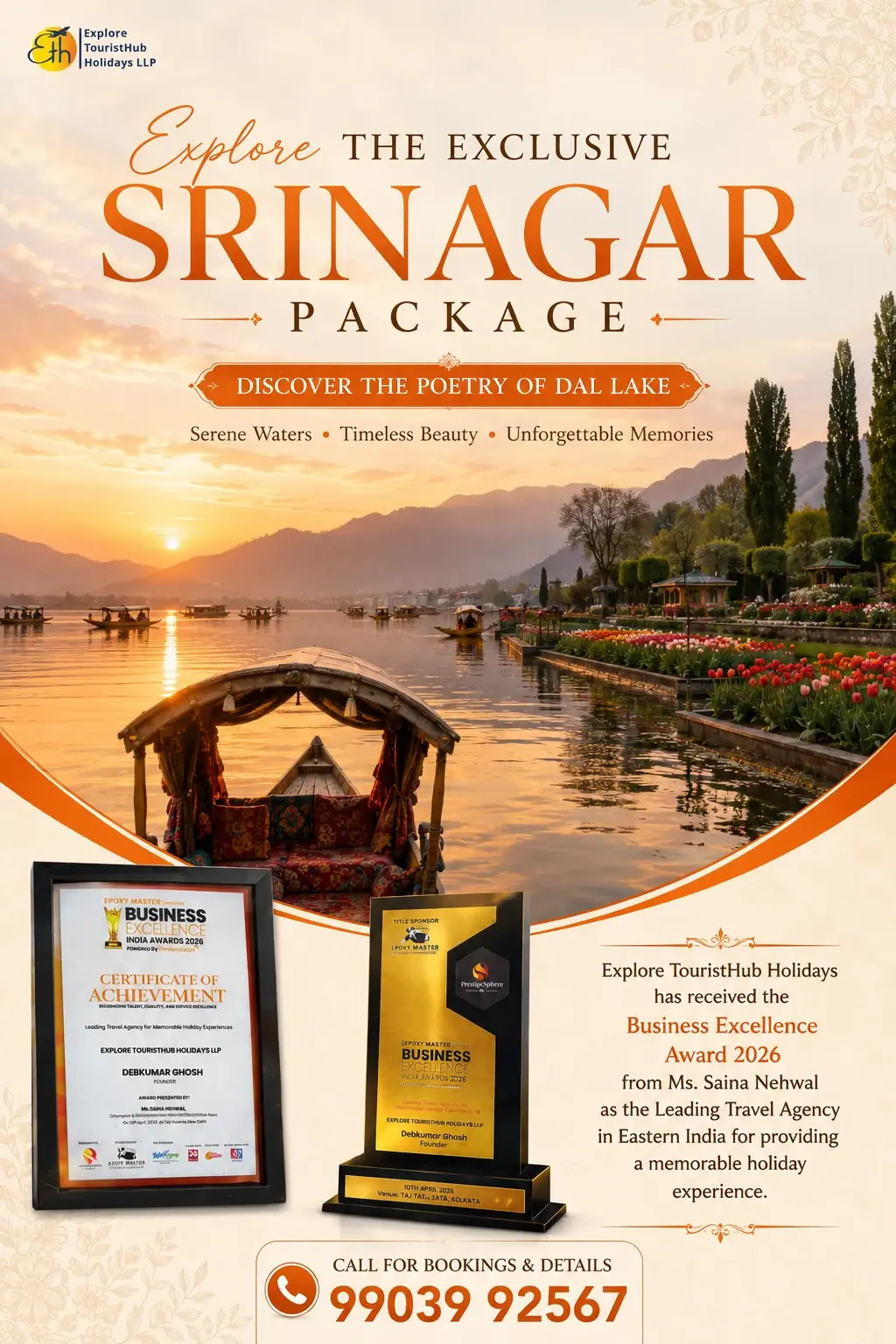 Srinagar tour package from Lucknow