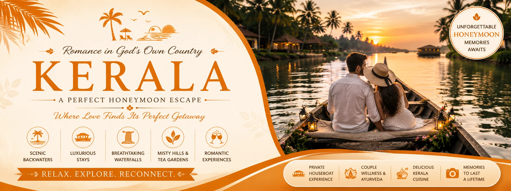 Kerala honeymoon tour - Expert Kerala Tour Operator