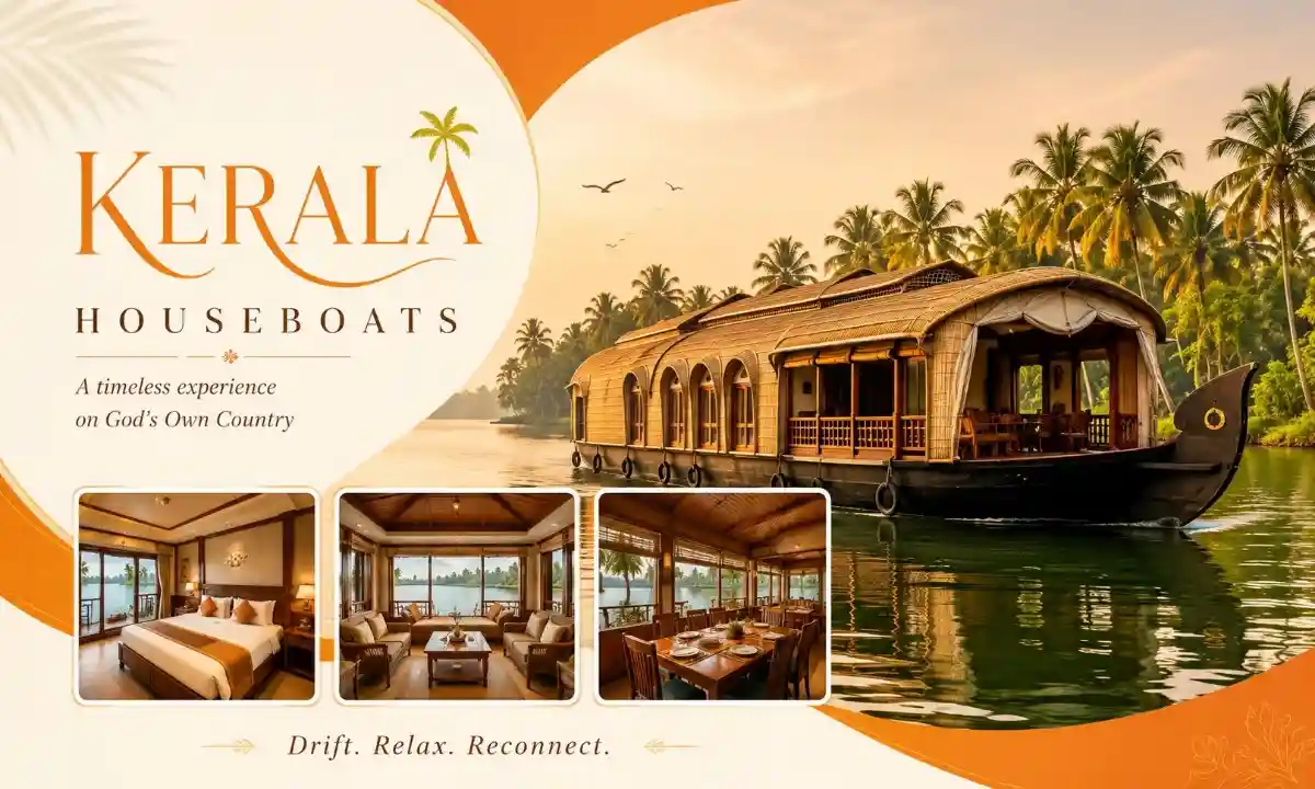 Alleppey houseboat tour booking with Touristhub Holidays