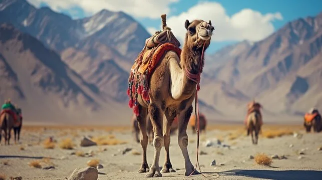 Nubra camel ride with Tourist Hub India