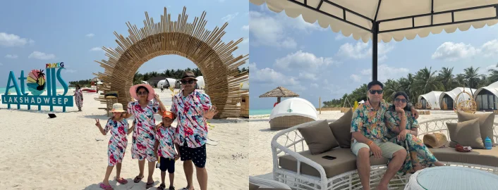 happy guest at Praveg atoll's Thinnakara resort