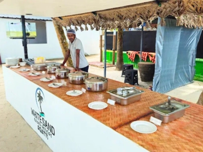 White sand resort accommodation