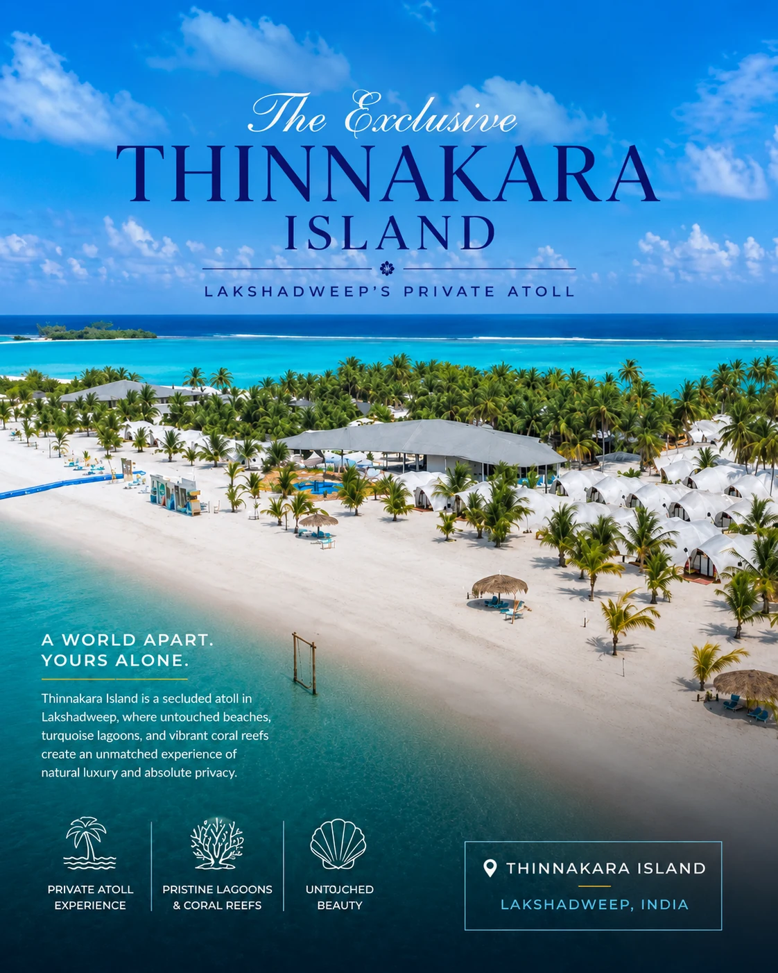 Praveg atoll's Thinnakara resort booking with Touristhub Holidays