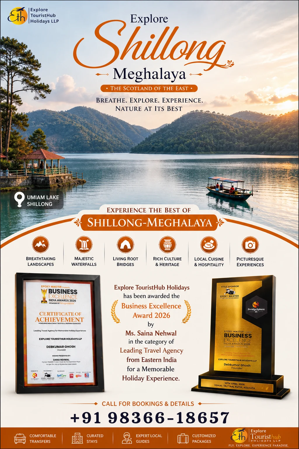 Shillong Meghalaya tour from Bangalore with Touristhub holidays